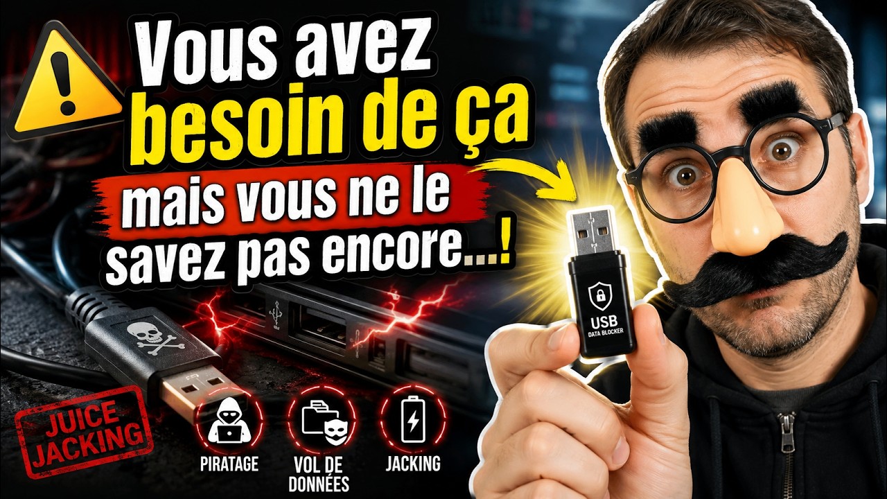 Miniature YouTube : Câbles USB piégés : Le danger invisible