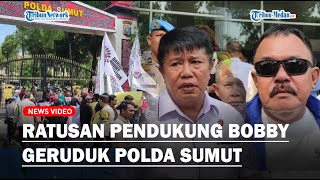 Polda Sumut Digeruduk Pendukung Bobby Nasution, Desak Polisi Tangkap Penghina Kahiyang - Jokowi