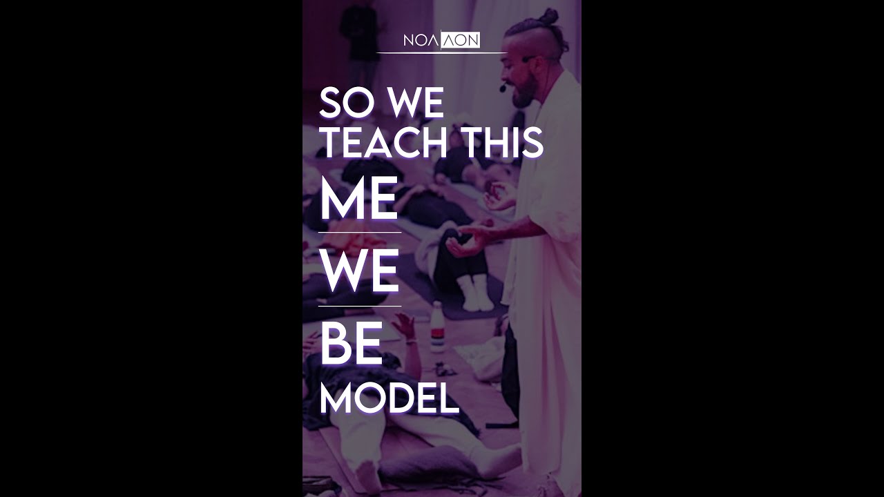 So we teach this Me We be model