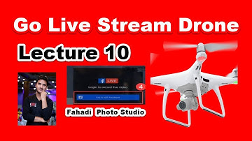 How to live stream to Youtube Facebook with the DJI Phantom 4 pro | Lec 10 | Fahadi Photo Studio