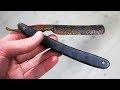Restoring rusty old straight razor - KNIFE RESTORATION