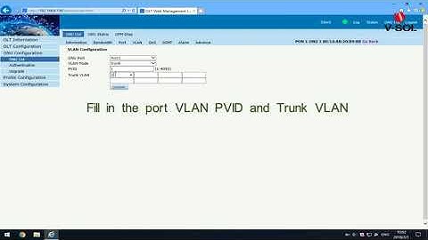 How to configure 1GE ONU VLAN From WEB ON VSOL OLT