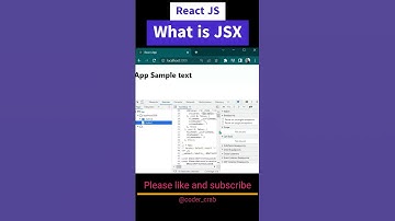 what is jsx in react #shorts