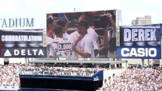 Jeter 3000th Hit - Full AB + Celebration + Curtain Call