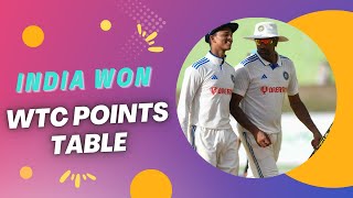 India Vs West Indies Test Match | India Won | WTC Points Table
