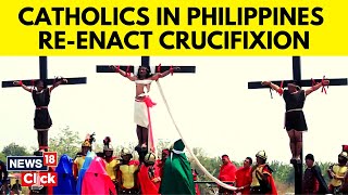 Philippines News | Devotees Nailed To Crosses To Mark Good Friday In Philippines | Good Friday 2023