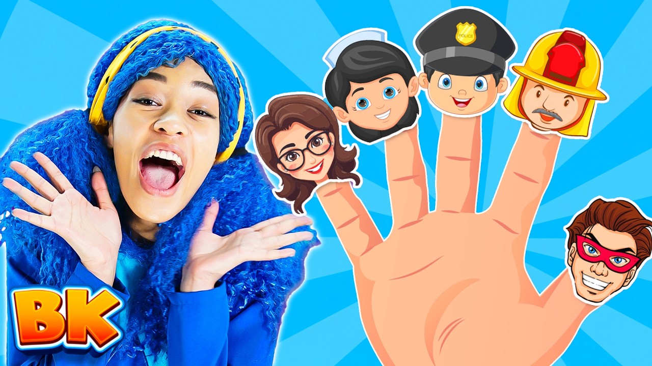 Finger Family Jobs Song | BisKids World Nursery Rhymes