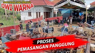 Process Of Installing A Dual Color Drama Stage