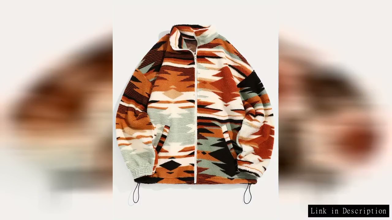 2024 autumn and winter fashion lady Aztec national printing ultra-fine Austrian velvet coat zipper l