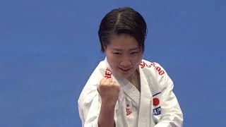 World Games karate 2022. Final Female kata. 🔴 Hikaru Ono - 🔵 Sandra Sánchez. Gold Medal 🥇 Gold Medal Female Kata S Sanchez H Ono 2021 World Championships World Karate Federation