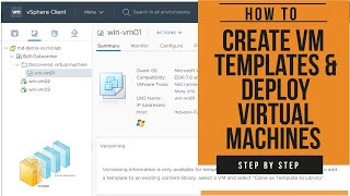 How to Create VM Templates and Deploy Virtual Machines from Templates | VMware Beginners Tutorial