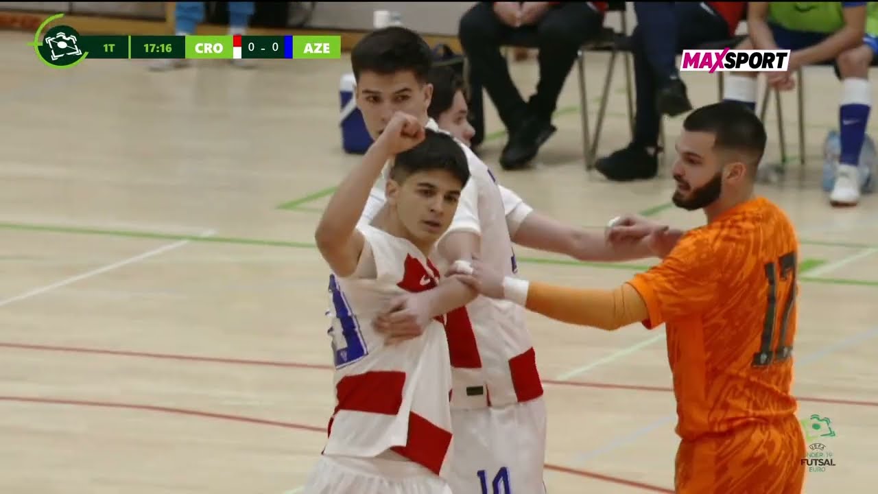 HRVATSKA U-19 vs AZERBAJDŽAN U-19 3:3 (2. kolo, glavna runda,kvalifikacije za U-19 EP u futsalu)