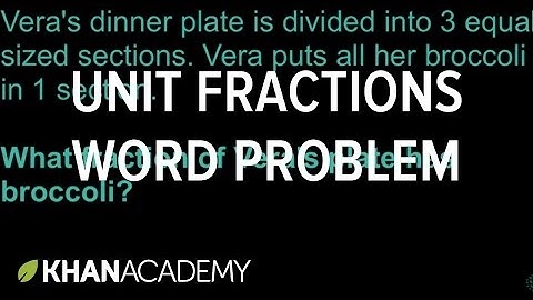 Identifying unit fractions word problem | Math | 3rd grade | Khan Academy