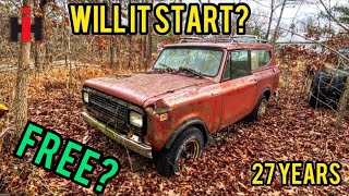 WILL IT START? 1980 international scout diesel