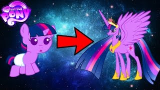 My Little Pony Mane 6 Transforms - From Baby to Beautiful Princess - MLP Coloring Videos For Kids