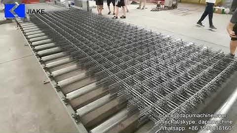 3-8mm Automatic wire mesh welding machine with automatic mesh falling system (panel and roll mesh)