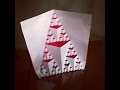 How to Make a Sierpinski triangle 3D Fractal Pop Out Card