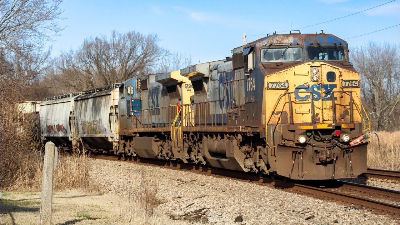 12-20-2025 CSX Henderson Sub Action Including CSX 1850 and 1982, YN2 Dash 8 duo, and More