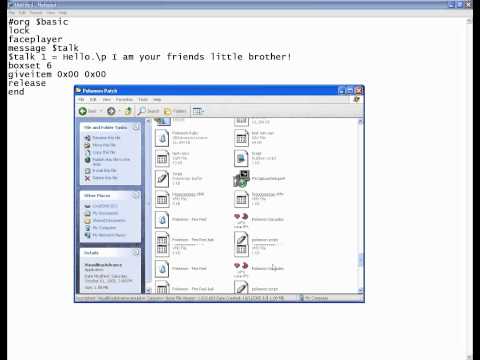 How to script a script for Pokemon ROM hacking- Basics+giveitem script
