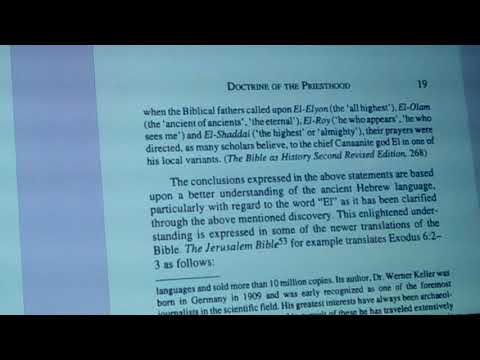 Yahweh/EL (Saturn) - Hebrew god (1) El Shaddai, El Elyon, El olam 