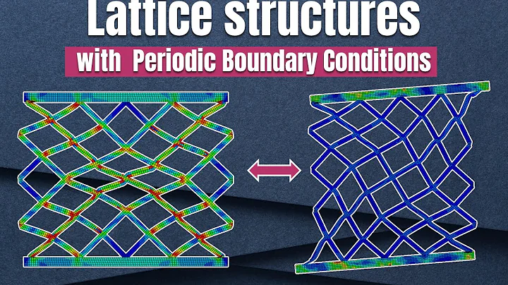 How to model lattice structures with periodic boundary conditions.