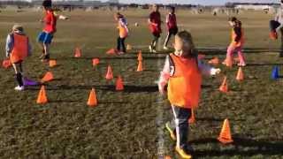 K 1 Youth Soccer Skills Cone Knockout