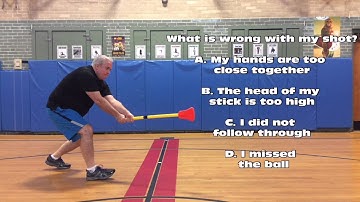 Phys.Ed.Review (Plickers Video Question - Broomball Shot)