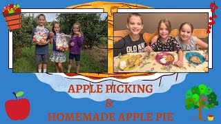 We went apple picking and made apple pie!