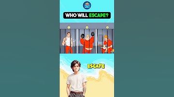 Who Will escape? #riddlechallenge #logicpuzzles #riddleoftheday #brainteasers #enigma