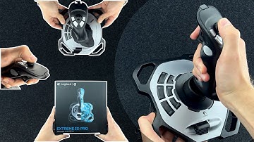 LOGITECH Extreme 3D PRO 🕹 - Detail View and Material Check 👀🎧