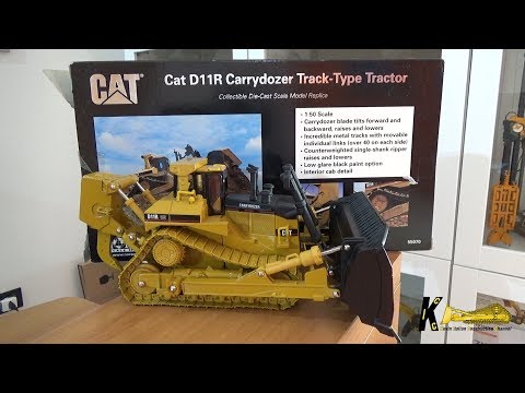 Caterpillar D11R CD Dozer 1:50 Scale Norscot Model Review - YouTube