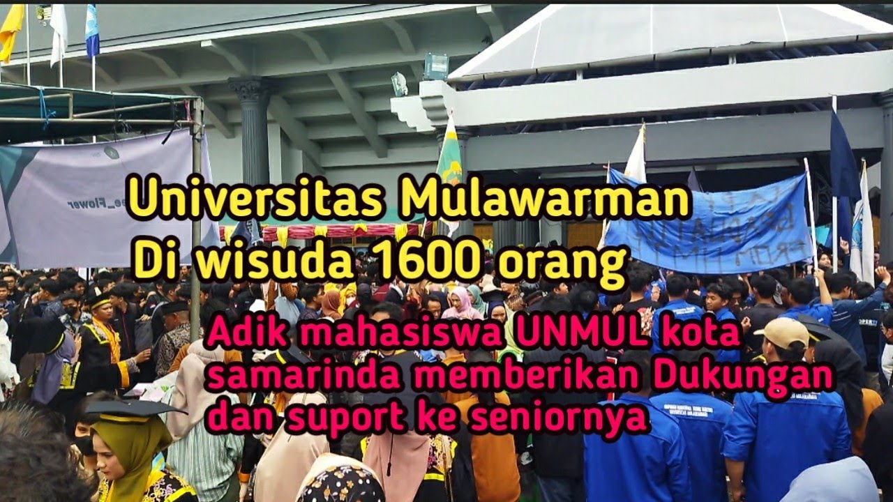 Hari wisuda anak empu di Gor 27 September Universitas Mulawarman samarinda.