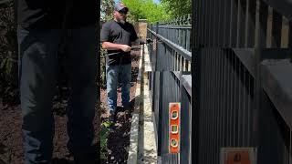 leaning wrought iron fence repair McKinney Texas shorts diy ironfencerepair ironwork