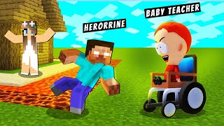 Herobrine Attacked by Baby Teacher in Roblox