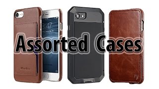 iPhone 7 Plus - Assorted Leather Cases & Heavy Duty Case Review!
