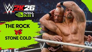 WWE2K 26 DLSS 5 The Rock VS Stone cold steve austin  #wwe2k26  #dlss5 screenshot 1