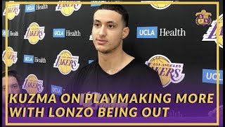 Lakers Interview Kyle Kuzma On Playmaking More With Lonzo Ball Being Out For An Extended Period
