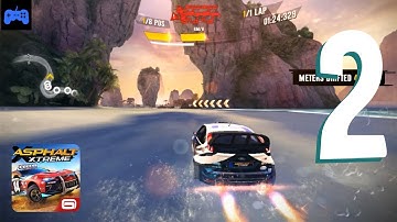 Asphalt Xtreme Walkthrough - Gameplay Part 2 - Carrer: Levels 1-2: Emerald Forest - GamingAdrish