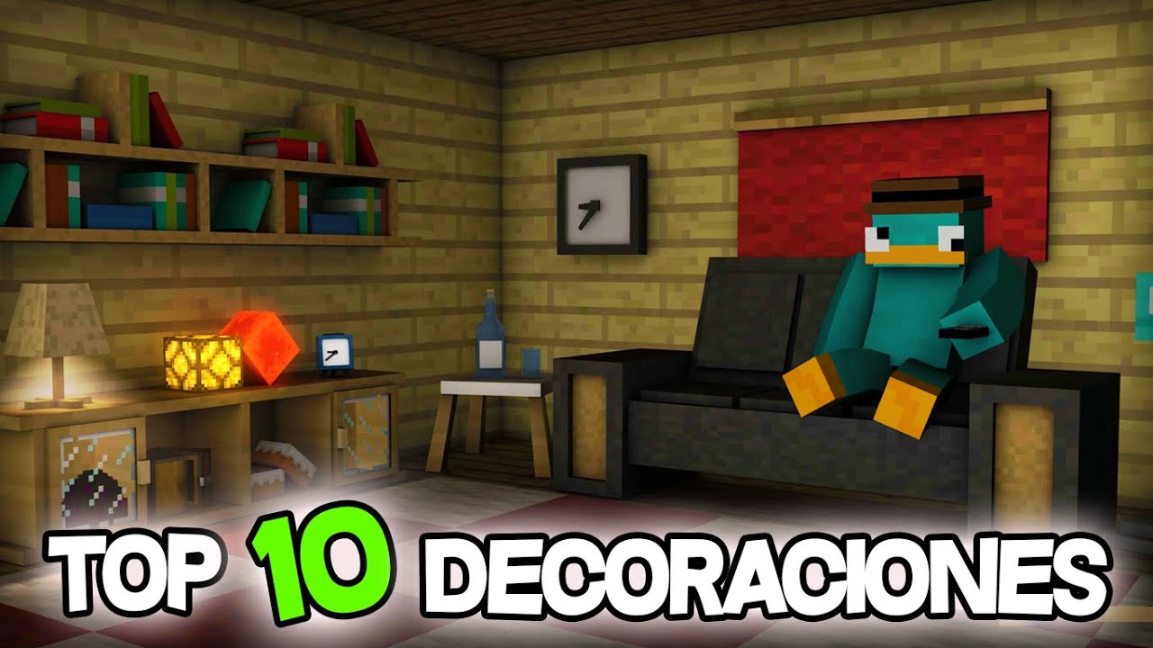 DECORACIONES fáciles para TU HABITACIÓN en Minecraft 1.16.4 (y