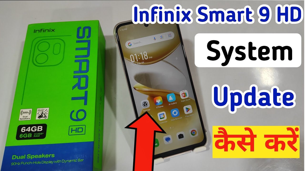 Infinix smart 9 hd system update kaise kare / software update setting ...