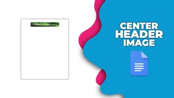 How to center an image in a header in Google Docs