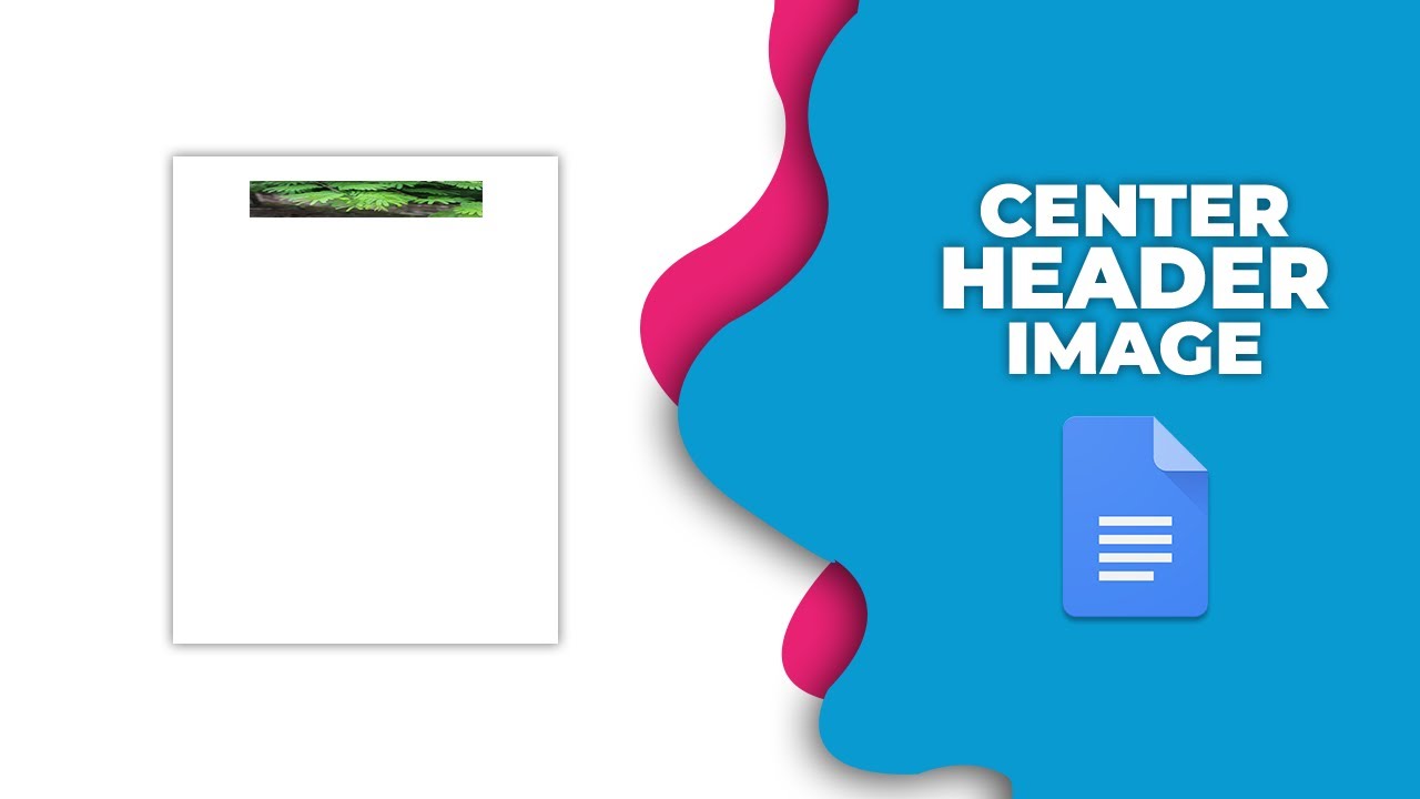 How to center an image in a header in Google Docs - YouTube