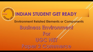 Business Environment for B.com/M.com UGC  NTA NET Commerce Paper 2 in HINDI