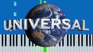 Universal Studios Theme Song Slow Easy Piano Synthesia Tutorial