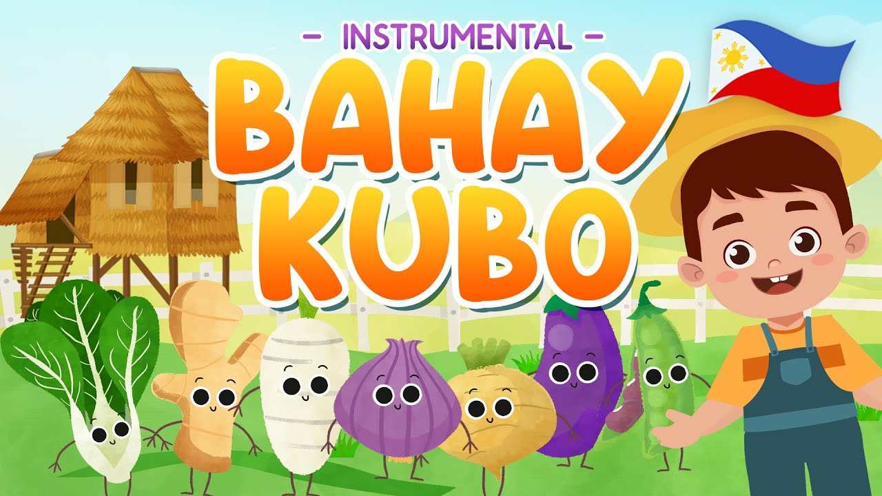 BAHAY KUBO 2021  INSTRUMENTAL  Animated Filipino Folk Song  Hiraya TV