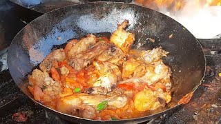 Chicken Karahi Making in Peshawar