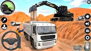 City Road Construction Simulator 3D 🚧 | Real JCB Excavator Gameplay 🔥 Heavy Truck Driving Android