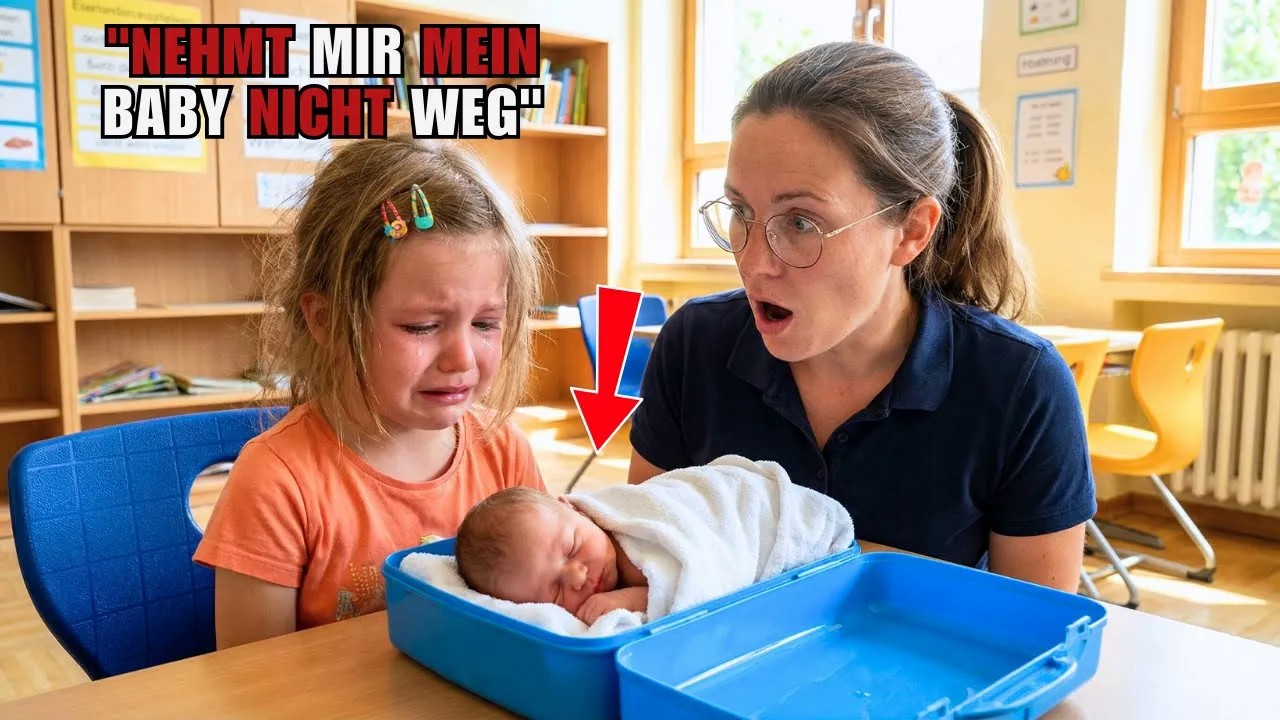 Kleines Mädchen bringt schwere Brotdose zur Schule — Lehrerin öffnet sie und ruft sofort 110