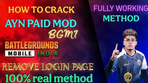 How To Crack encryption Bgmi 4.0 Paid Mod | Remove Login Page | Crack Any Mod In 1 Sec #bgmi #crack