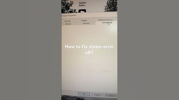 How to fix steam error e87